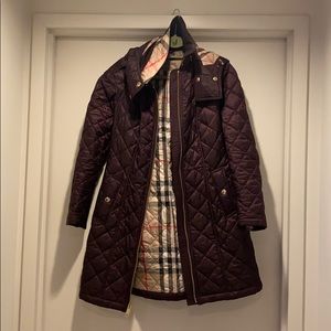 Burberry Quilted & Belted Jacket - Large